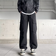 工装休闲裤男韩版潮流大口袋高街帅气2024冬季ins长裤K5900-P39，男装休闲裤，星座412-3