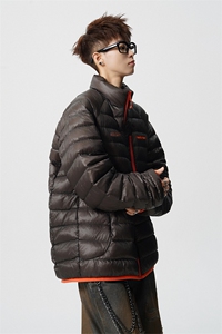 印花轻便90绒白鸭绒M-5XL大码：锦纶羽绒服男78196P238控328图片