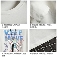 TX3175-P25加绒款-P35纯长袖t恤男大码圆领打底衫体恤网格，男装T恤，电商A040A