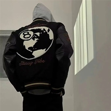 网络图现货复古小众高街刺绣棒球服夹克外套RYYW0424-P60，男装夹克，星座1005-4