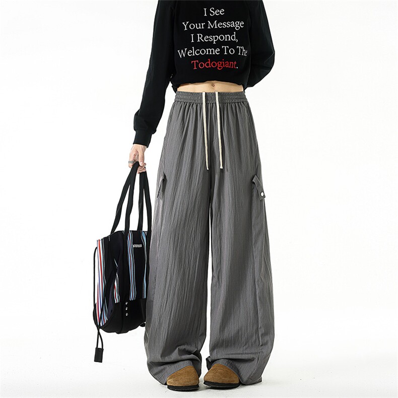 ZK8037-特批35控68夏秋衔接解构新款休闲男大码潮流弯刀阔腿裤，男装休闲裤，电商A059