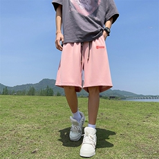 新款直播抖音得物品质三条杠运动男五分休闲短裤K316P30，男装牛仔裤，电商C408-1(原B339-1)