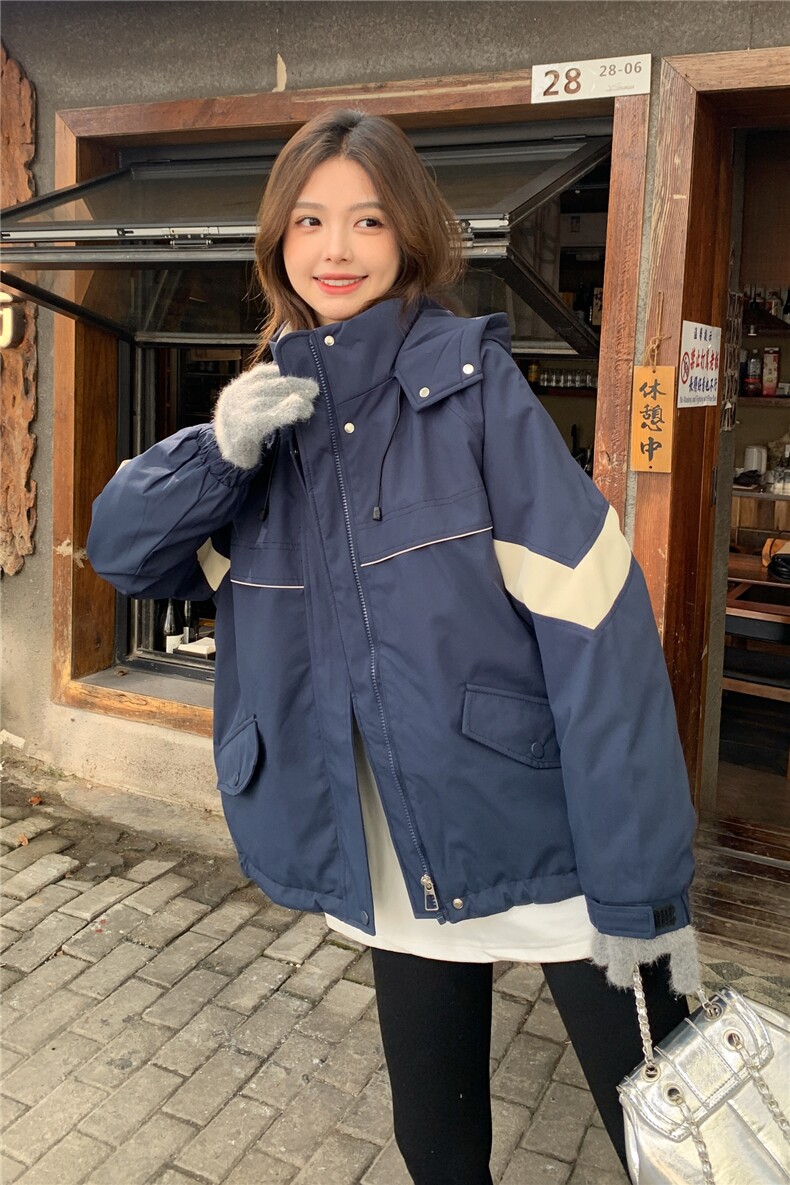 2025冬季加绒冲锋衣7842-P205-K308,女装棉衣/棉服,2C057