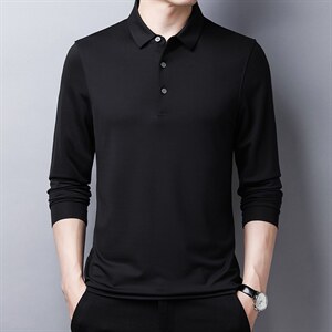 长袖衬衫2023春季休闲商务宽松中年长袖男士纯色新款衬衣,男装衬衫,电商B212（原钱塘6029）