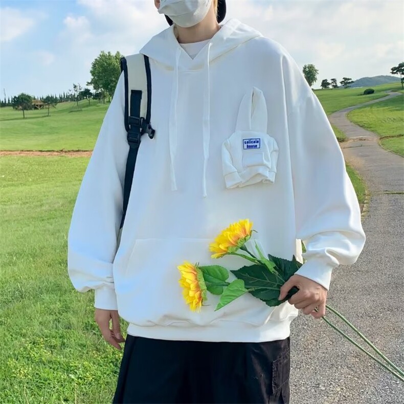 2023秋季情侣宽松oversize衣服立体公仔衫连帽卫衣男W5081-P35,男装卫衣,星座512-2