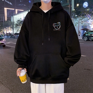 CM035纯棉连帽卫港风潮牌帽衫oversize美式高街宽松休闲外套图片