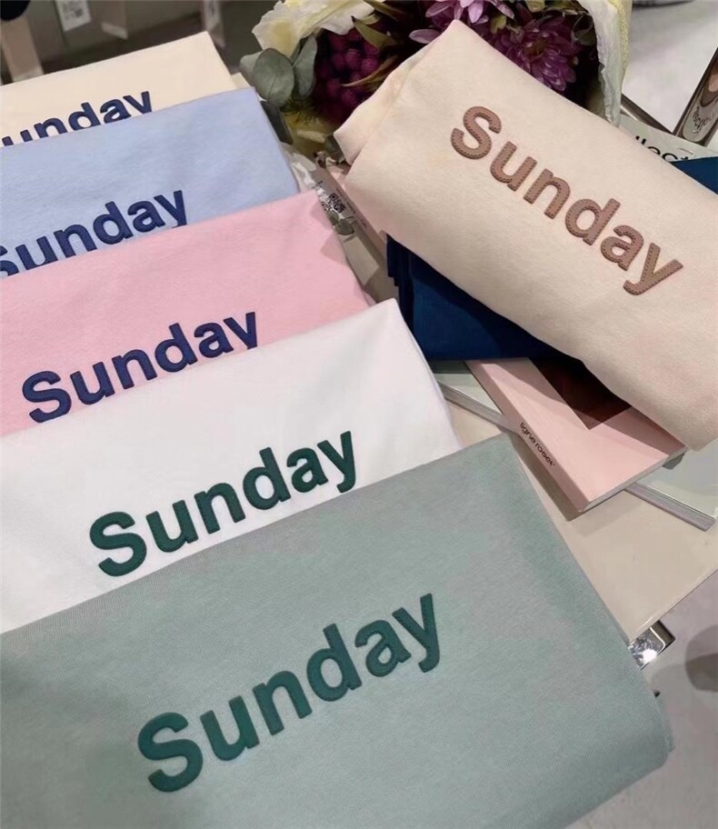 【】字母烫图T恤，女装T恤，里奈(5F)