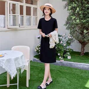 WAVY EGG波浪蛋 连衣裙套装夏女针织镂空钩花马甲T恤卫衣裙两件套图片