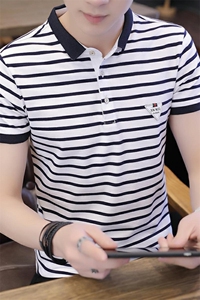 款6331-P30男士短袖t恤男装有领翻领纯棉polo衫衣服休闲夏季体图片