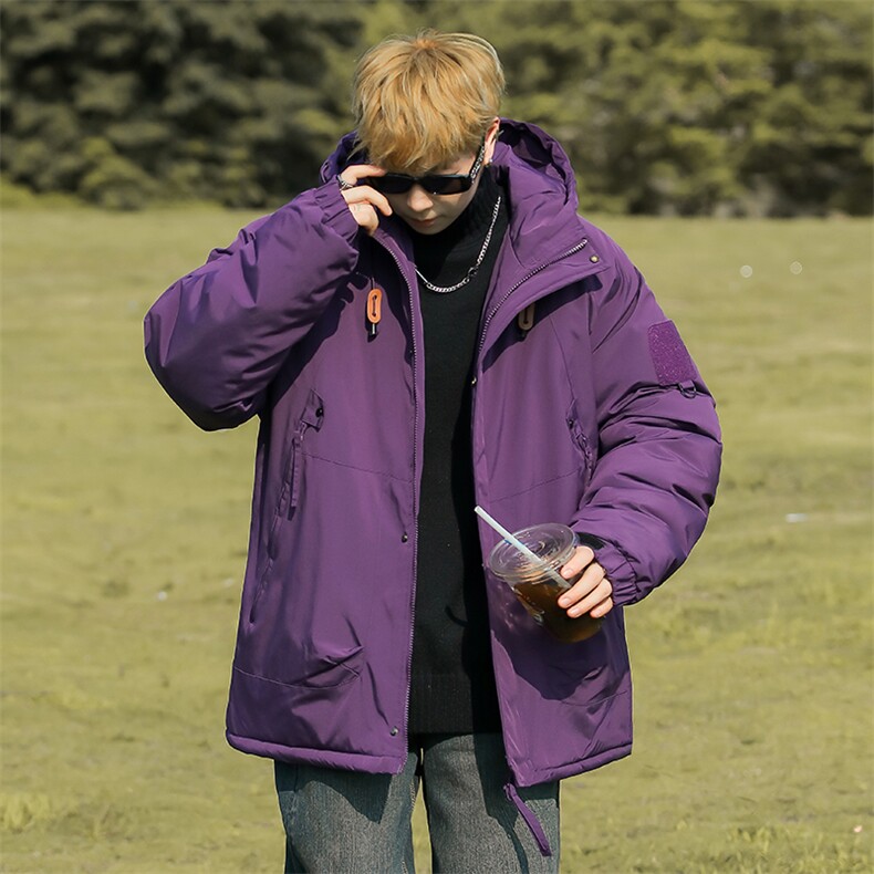 抖音得物森系棉衣男防风防水冲锋衣棉服加厚棉服外套JH-MY890-P65,男装棉衣,星座717