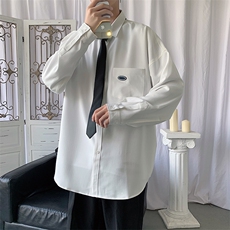 垂感长袖衬衫男港风宽松衬衣C20P50，男装衬衫，电商D325