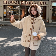 【10.15出货】新款高品质羊羔毛外套2C059-M58-P195-K288，女装毛呢外套，2C059