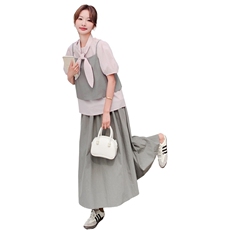 新款！！！2025夏季新款三件套学院风套裙3305-P155-K218，女装套装/套裙，2C230