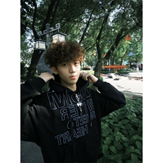 706-1-WY3222-P68现货秋季男士落肩发夹开衫卫衣印花logo外套，女装短外套，星座706-1