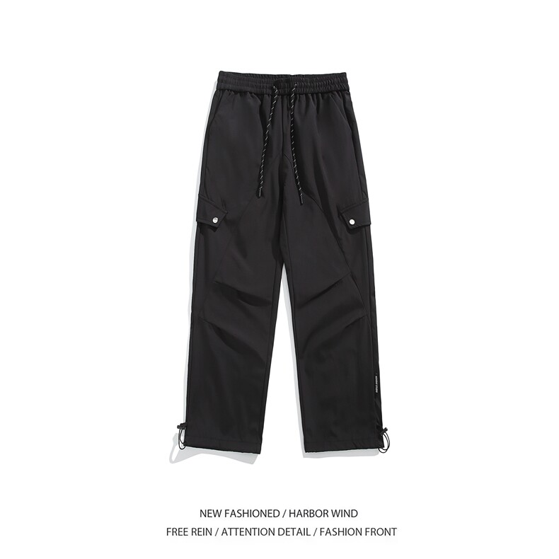 抖音品质山系潮流口袋褶皱设计防水冲锋裤B315-K23522-特p30控58,男装休闲裤,电商B315