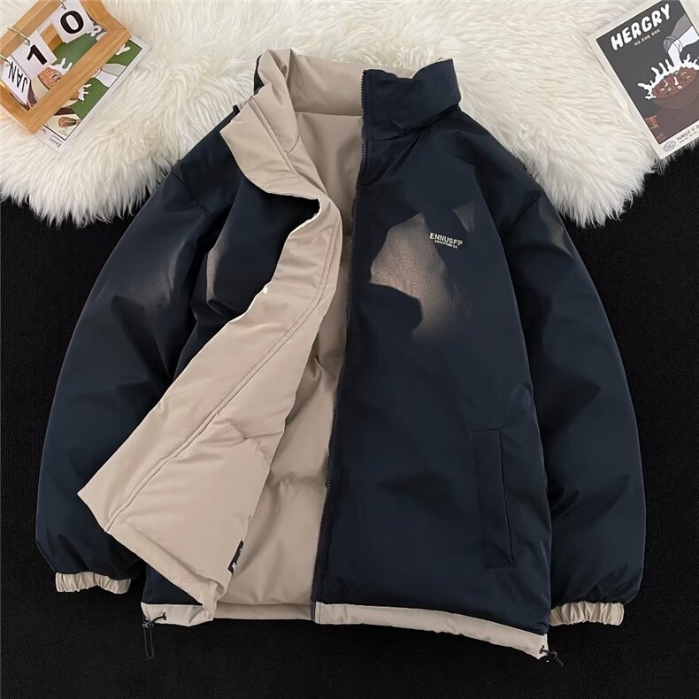 双面穿新款棉衣男冬季棉袄外套韩版潮流面包服YM236P98,男装棉衣,星座1116-2