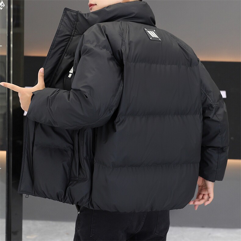 冬季加厚羽绒服男休闲时尚立领潮流白鸭绒羽绒服外套-M1055-P140,男装羽绒服,星座310B-3