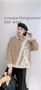 针织毛衣女秋冬设计感小众慵懒风外穿套头宽松针织衫软糯,女装针织衫/毛衣,菲莎比娅