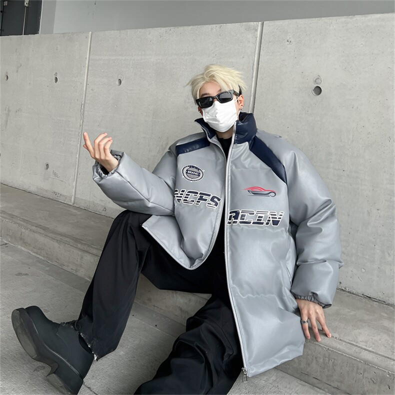 皮棉服冬季宽松港风棉衣立领冬装棉袄外套男MY2411-特P100控168,男装棉衣,电商B370