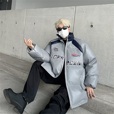 皮棉服冬季宽松港风棉衣立领冬装棉袄外套男MY2411-特P100控168，男装棉衣，电商B370