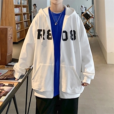 Y8886P45外景港风秋季卫衣百搭休闲宽松新款连帽开衫外套潮流，男装卫衣，电商A026-1