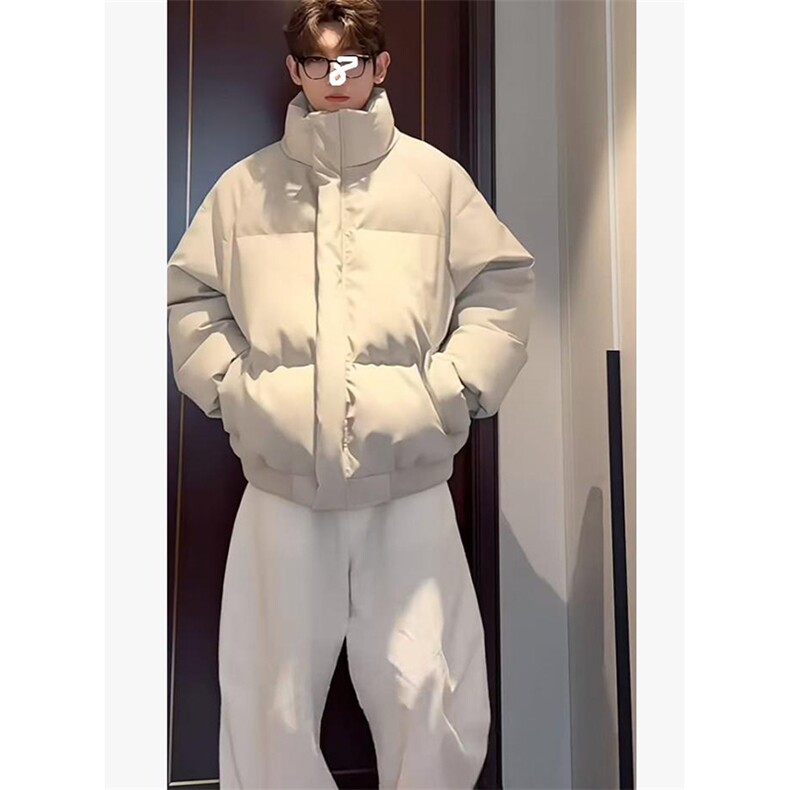 直播现货原版高品质冬季美式帆布皮棉服立体纹理加厚棉衣外套，男装棉衣，电商A443