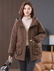 棉衣棉服女2024新款冬季加厚包扣夹棉外套，女装棉衣/棉服，忆绮罗