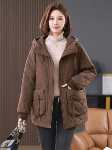 棉衣棉服女2024新款冬季加厚包扣夹棉外套图片
