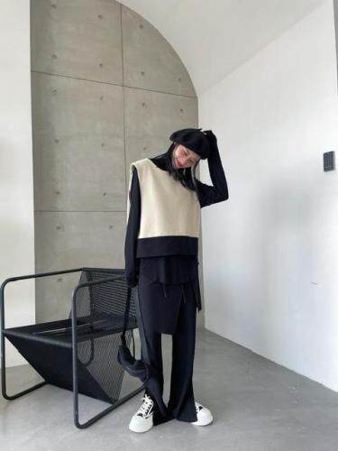 马甲打底裤子，女装马夹，S·F·R