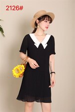 夏季新款压驺连衣裙，女装连衣裙，罗兰春天