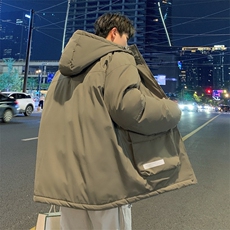 冲锋衣羽绒棉服男冬季宽松大码加厚棉衣ins潮流外套M0783-P120，男装棉衣，星座308B-2