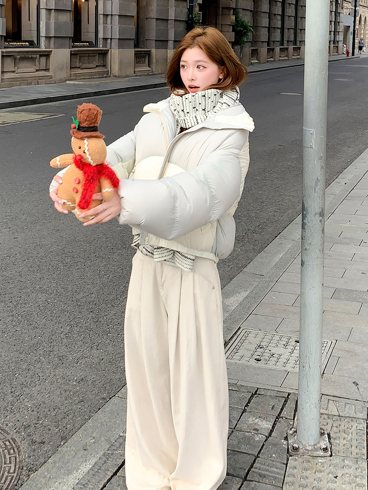 水衣源2768款短款泡芙加厚保暖羽绒服面包服外套女,女装羽绒服,水衣源