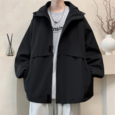 JK9086/P75秋装新款个性可拆卸帽子外套男防风防水冲锋衣夹克男，男装夹克，电商A141