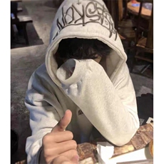 新款休闲宽松春秋男子连帽套头黑色运动卫衣潮流T5133，男装卫衣，星座1116A（原606A-3）