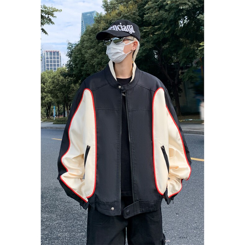 Wt859-P68美式小牛津拼色双层夹克,男装夹克,星座1501-1