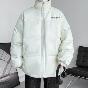 冬季字母印花皮棉衣男立领加厚男士棉服潮流棉袄A266-PY2101-P80图片