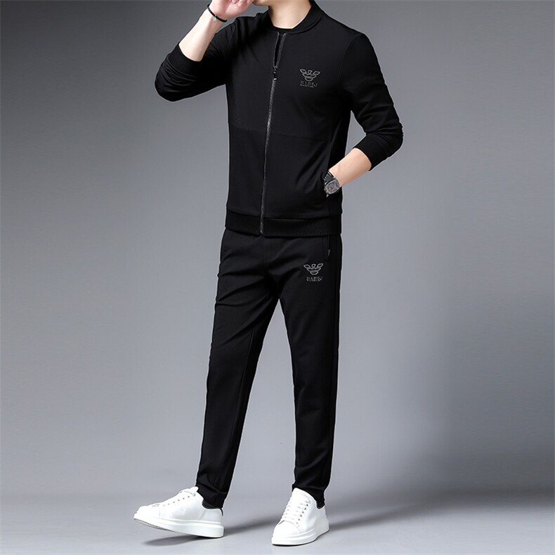 SA9609-3钱塘2020-2中青年男士新款时尚休闲百搭卫衣套装P240,男装休闲套装,钱塘207-2