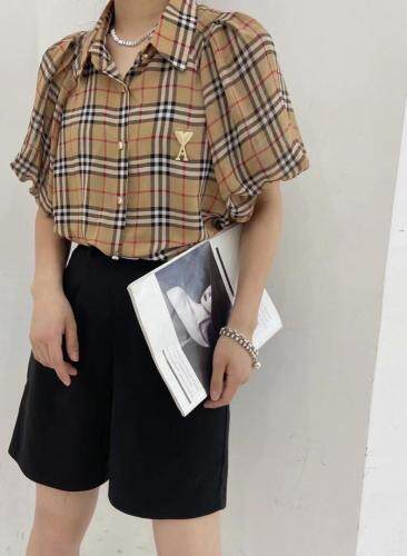 格子衬衫，女装衬衫，DL 迪黎