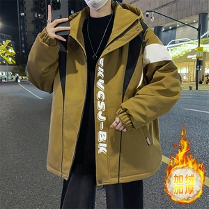 秋冬男式加绒加厚夹克男时尚潮流加厚棉衣男外套MY1685-P73图片