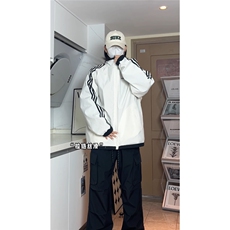 抖音现货双面穿满天星夹克外套冲锋衣棒球服JK2668-P65，男装夹克，电商基地A086