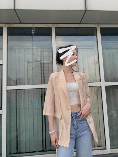 珍珠西装防晒外套，女装西装，DS-1