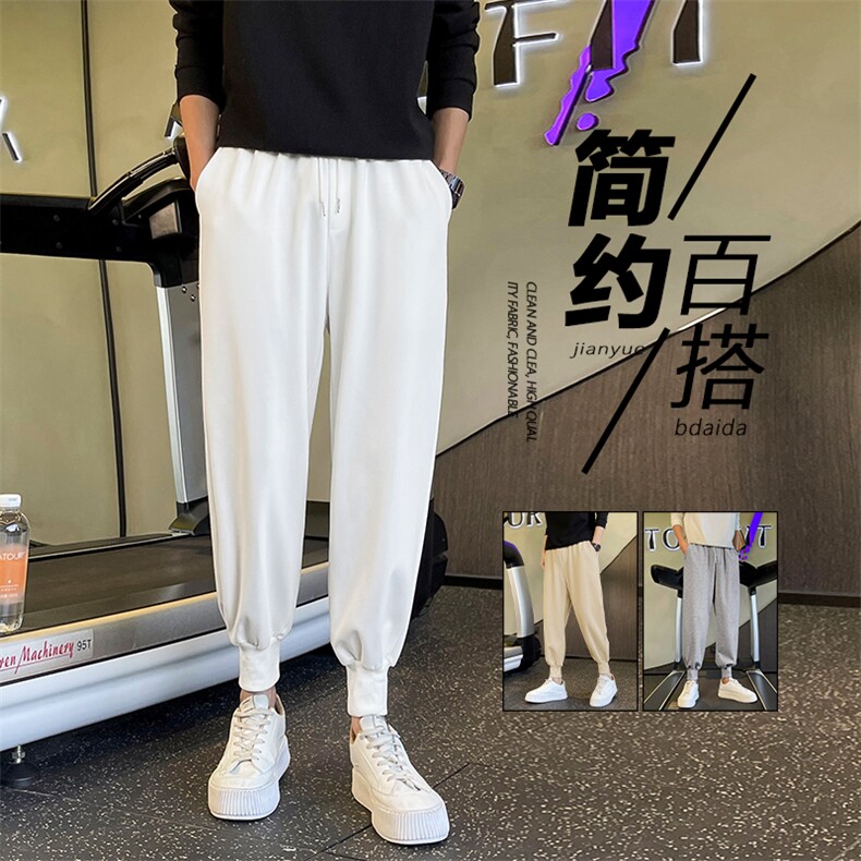 夏季新款束脚西裤痞帅高级感宽松休闲男裤潮流韩版WK20-1特批-22图片