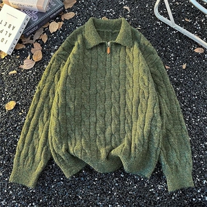 网络图，日系百搭简约新款ins慵懒气质长袖毛衣XZ302B-1-M583P58，男装针织衫/毛衣，星座302B-1