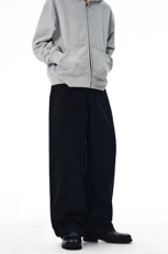 2025秋冬美式棕色美拉德拼接休闲裤男直筒款式弧形锥形长裤子潮，男装休闲裤，星座301D-3