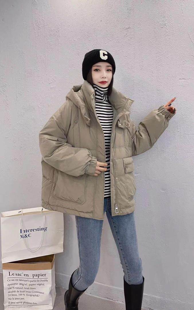 羽绒服三个颜色三个尺码M、L、XL，女装羽绒服，秀红佳丽