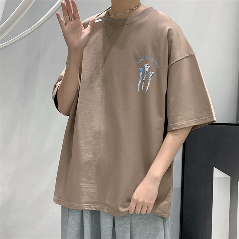 2025夏季原创设计印花港风休闲宽松T恤B266-DX02-P30,男装T恤,星座B257-1
