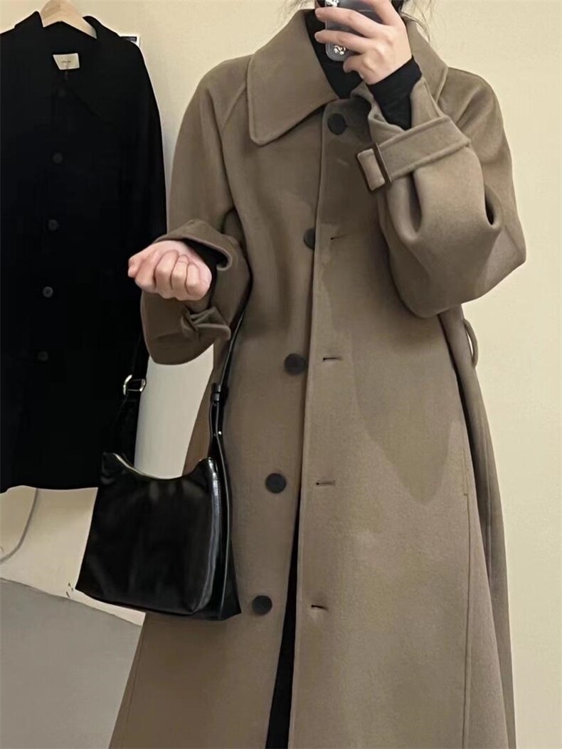 冬季气质长款大衣,女装其它,AND WITH