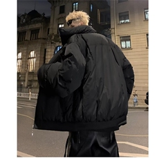 潮流时尚假两件棉服外套男士痞帅2026冬季新款加厚棉袄高级感，男装棉衣，星座218-1（原230）