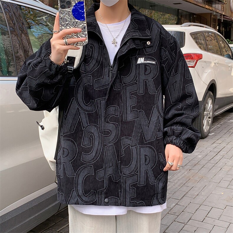 秋季男士夹克休闲宽松百搭外套情侣款JK711,男装夹克,星座201-2