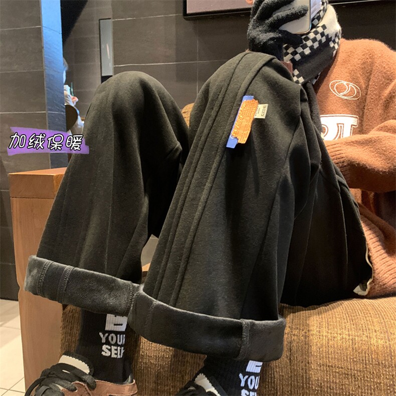 XZ616冬季新款毛呢面料银狐绒加绒加厚休闲裤TY444P65控78,男装休闲裤,星座512A（原616）